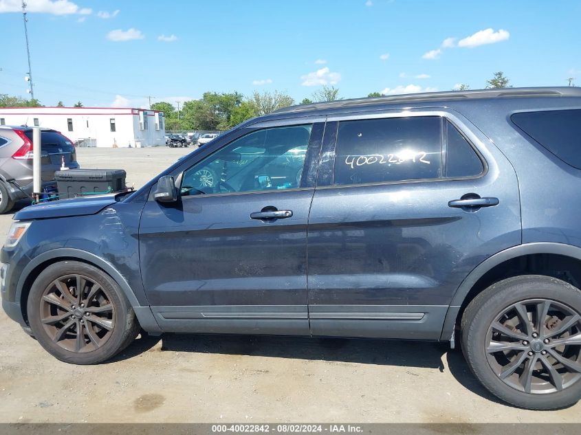 2017 Ford Explorer Xlt VIN: 1FM5K8D82HGD94386 Lot: 40022842