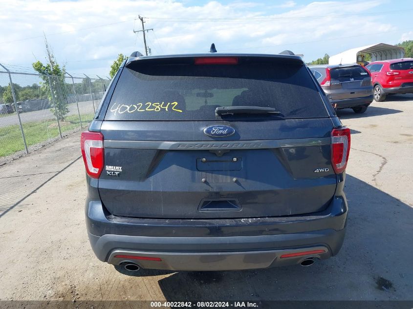 2017 Ford Explorer Xlt VIN: 1FM5K8D82HGD94386 Lot: 40022842