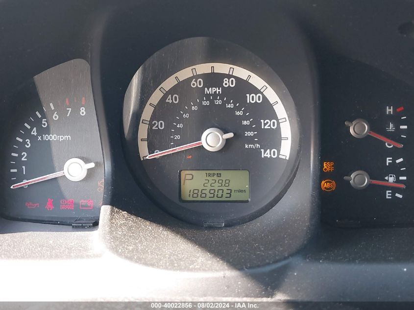 2006 Kia Sportage Ex V6/Lx V6 VIN: KNDJE723867182956 Lot: 40022856