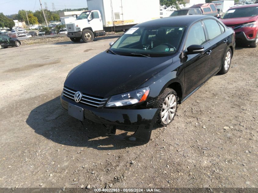 1VWAP7A32DC094742 2013 Volkswagen Passat 2.5L S