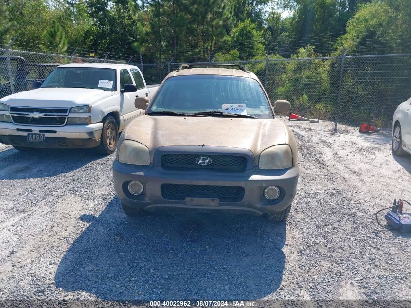 2001 Hyundai Santa Fe 2.7L V6 Gls/2.7L V6 Lx VIN: KM8SC83D91U035882 Lot: 40022962