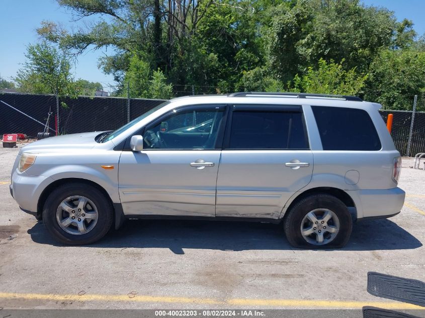 2007 Honda Pilot Ex VIN: 2HKYF18427H538615 Lot: 40023203