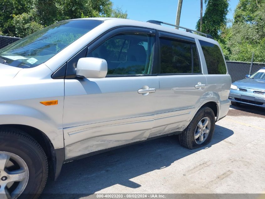 2007 Honda Pilot Ex VIN: 2HKYF18427H538615 Lot: 40023203