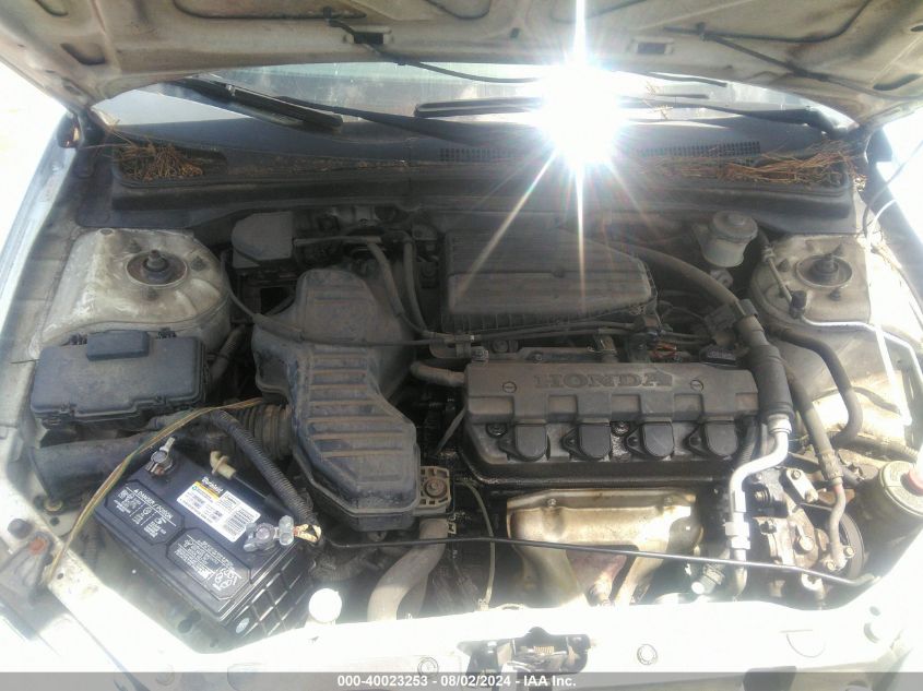 2003 Honda Civic Lx VIN: 2HGES16543H537545 Lot: 40023253