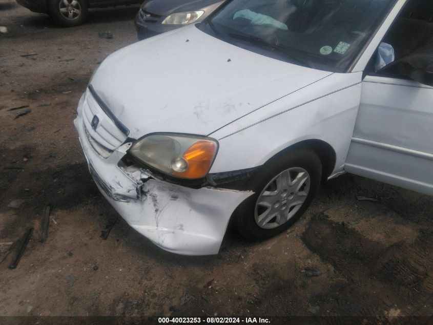 2003 Honda Civic Lx VIN: 2HGES16543H537545 Lot: 40023253