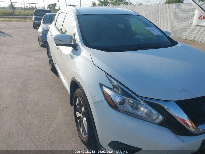 2015 Nissan Murano S/Sl/Sv/Platinum VIN: 5N1AZ2MG6FN248600 Lot: 40023258