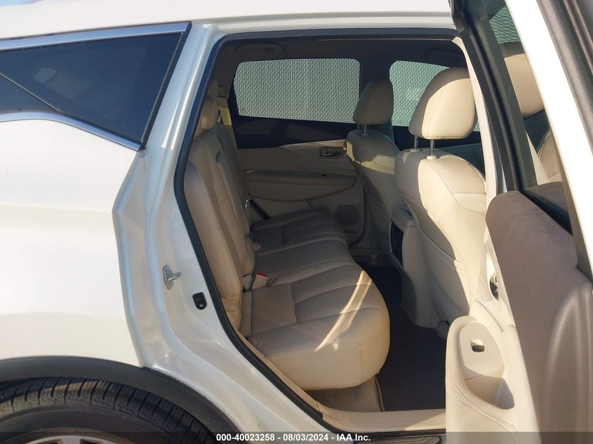 2015 Nissan Murano S/Sl/Sv/Platinum VIN: 5N1AZ2MG6FN248600 Lot: 40023258