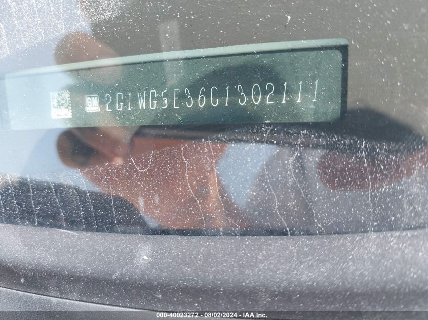 2012 Chevrolet Impala Lt VIN: 2G1WG5E36C1302111 Lot: 40023272