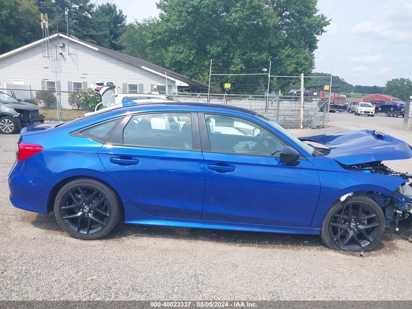 VIN 2HGFE2F52NH610349 2022 HONDA CIVIC SPORT