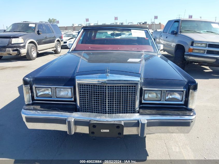 1985 Lincoln Town Car VIN: 1LNBP96F3FY728468 Lot: 40023664