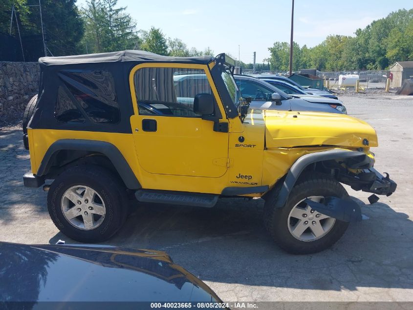 2003 Jeep Wrangler Sport VIN: 1J4FA49S73P369771 Lot: 40023665