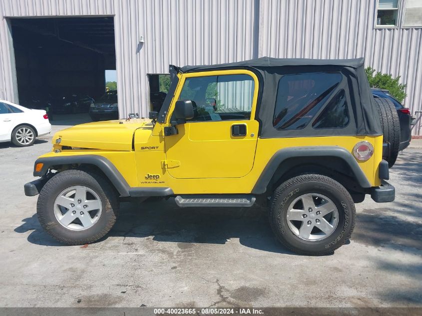 2003 Jeep Wrangler Sport VIN: 1J4FA49S73P369771 Lot: 40023665