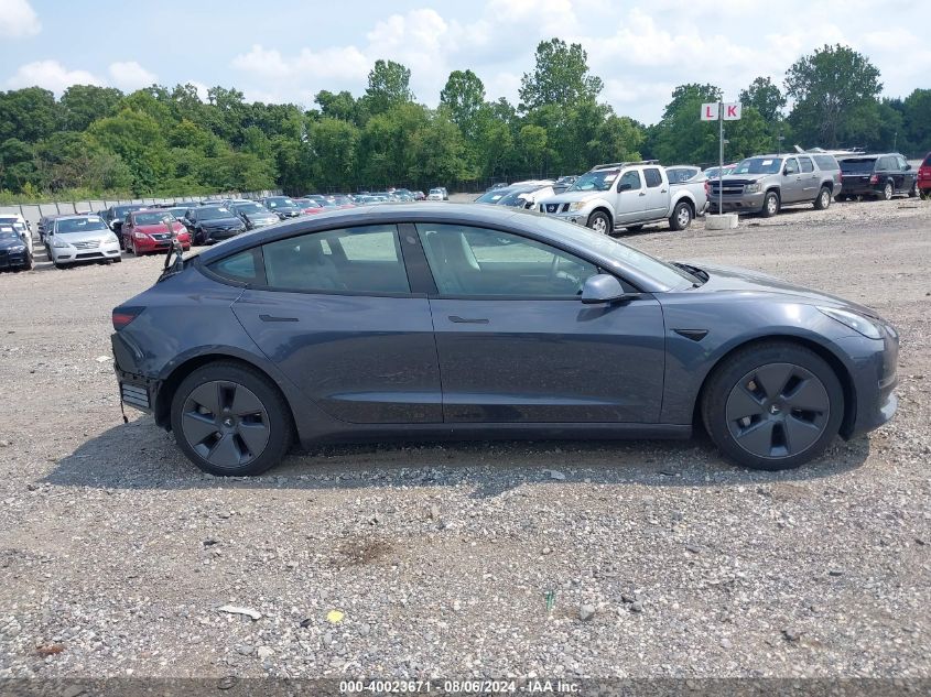 2022 Tesla Model 3 Rear-Wheel Drive VIN: 5YJ3E1EA6NF118214 Lot: 40023671