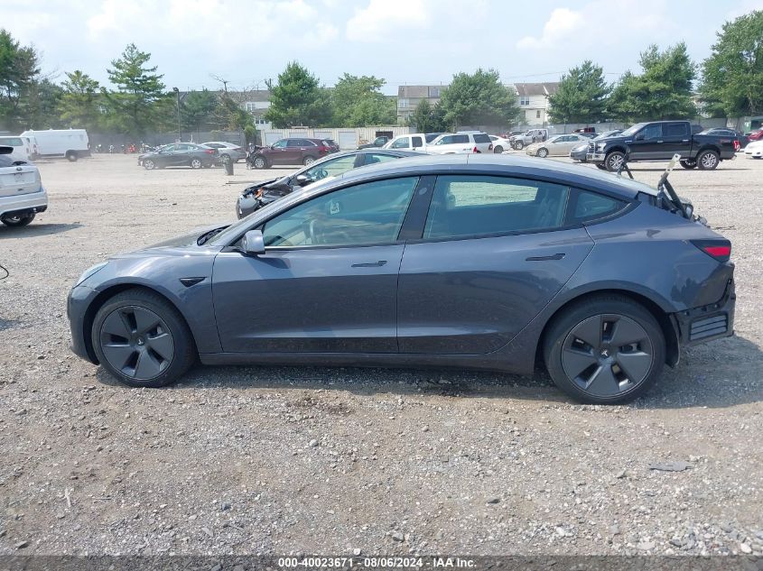 2022 Tesla Model 3 Rear-Wheel Drive VIN: 5YJ3E1EA6NF118214 Lot: 40023671