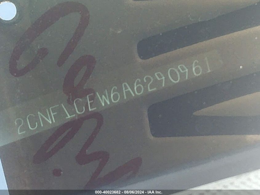 2010 Chevrolet Equinox Ls VIN: 2CNFLCEW6A6290961 Lot: 40023682