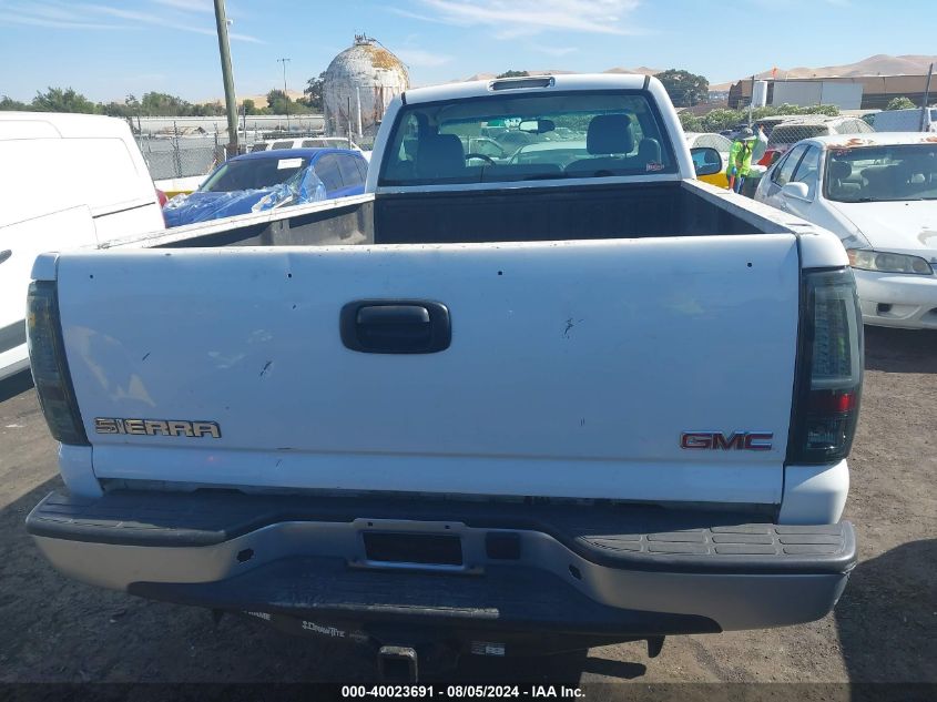 2007 GMC Sierra 1500 Classic Work Truck VIN: 3GTEC14X67G166393 Lot: 40023691