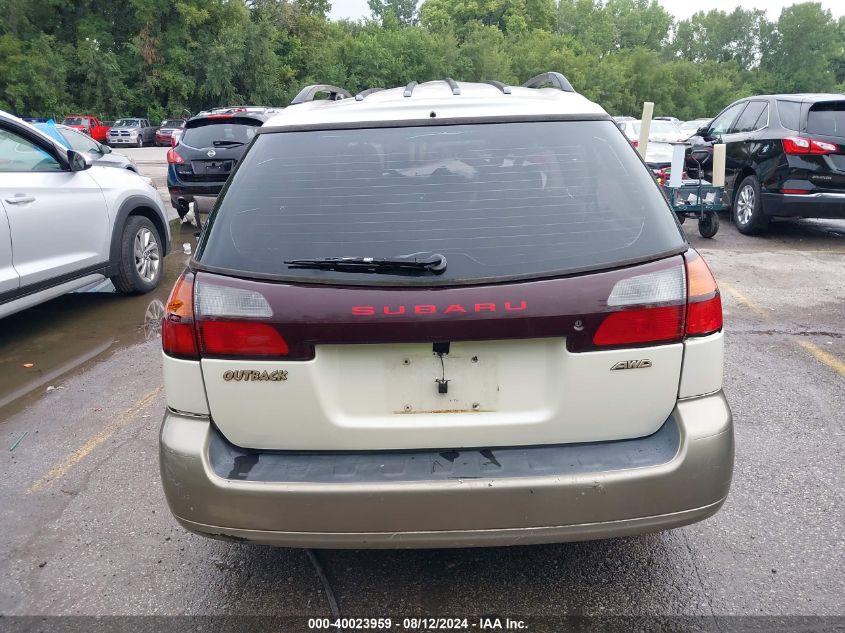 2002 Subaru Outback VIN: 4S3BH675X27655850 Lot: 40023959