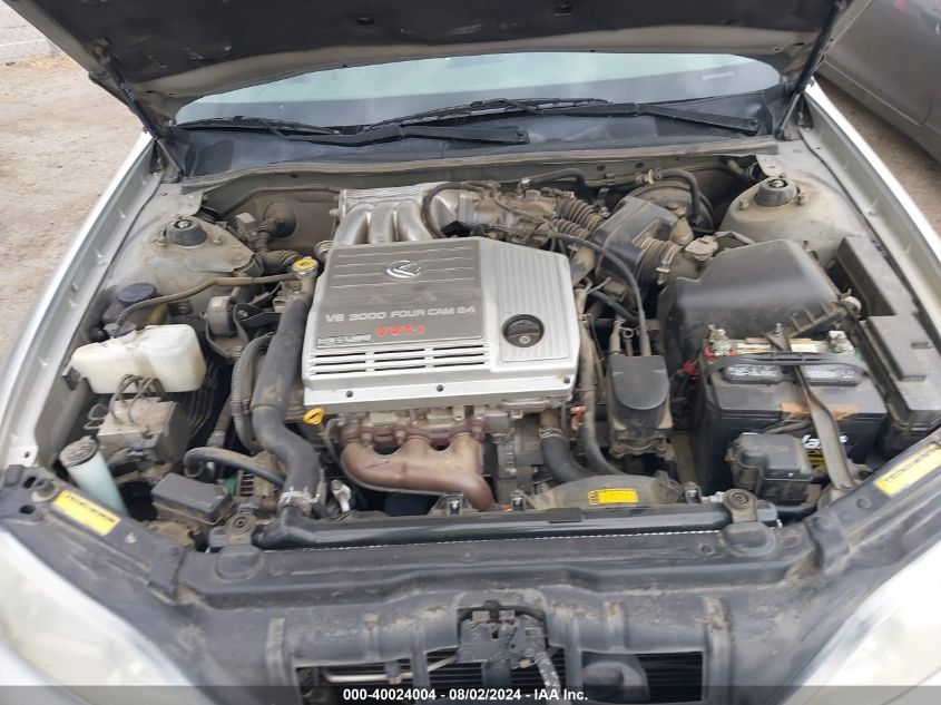 2000 Lexus Es 300 300 VIN: JT8BF28G6Y5084178 Lot: 40024004