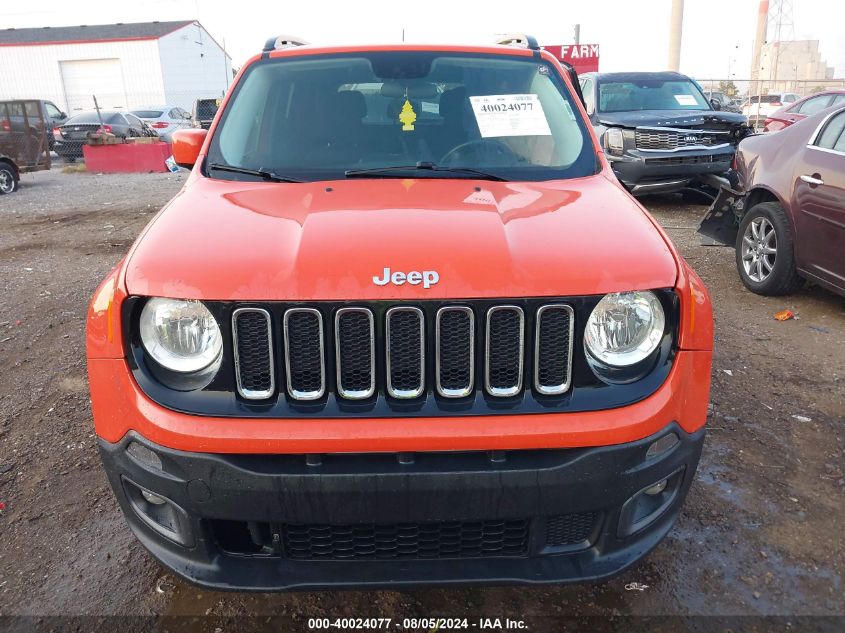 2016 Jeep Renegade Latitude VIN: ZACCJABT7GPD60314 Lot: 40024077