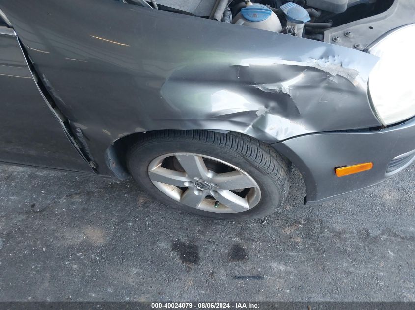 2008 Volkswagen Jetta Se/Sel VIN: 3VWRM71K38M075642 Lot: 40024079