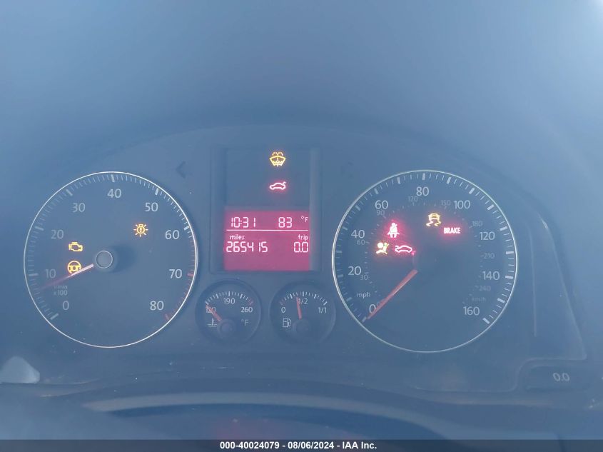 2008 Volkswagen Jetta Se/Sel VIN: 3VWRM71K38M075642 Lot: 40024079