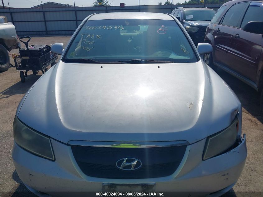 2007 Hyundai Sonata Limited/Se V6 VIN: 5NPEU46F47H184093 Lot: 40024094