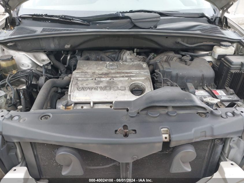 2005 Lexus Rx 330 VIN: 2T2HA31U05C080623 Lot: 40024108