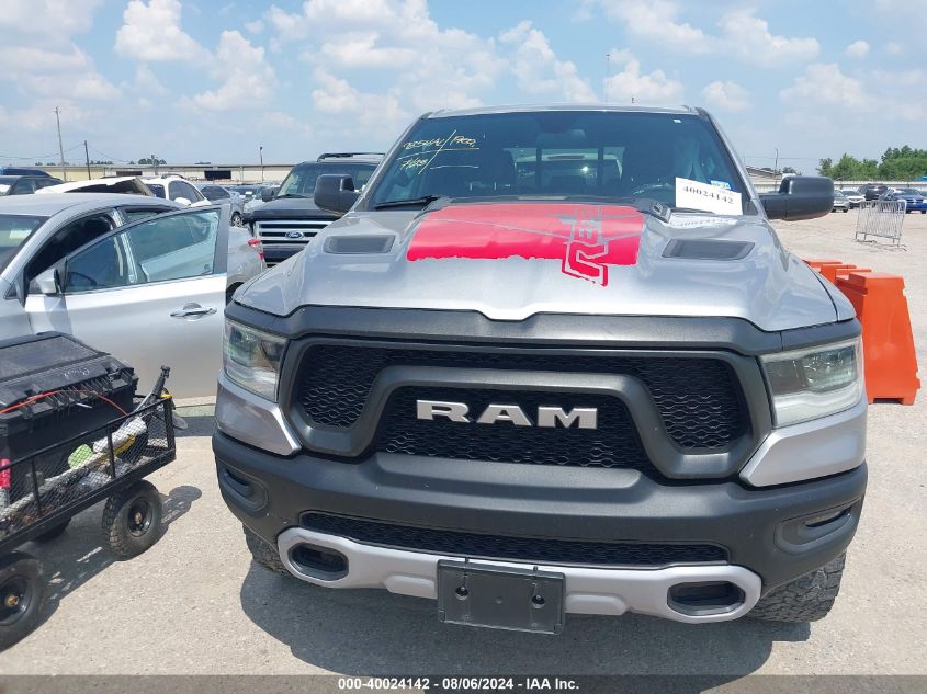 2019 Ram 1500 Rebel Quad Cab 4X4 6'4 Box VIN: 1C6RRFEG0KN820310 Lot: 40024142