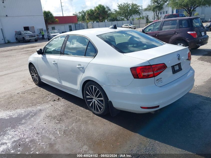 3VWD17AJ8FM420204 | 2015 VOLKSWAGEN JETTA