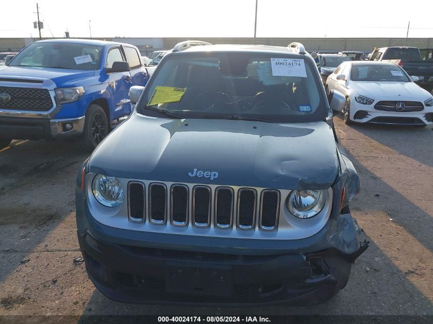 2017 Jeep Renegade Limited VIN: ZACCJBDB8HPF84686 Lot: 40024174