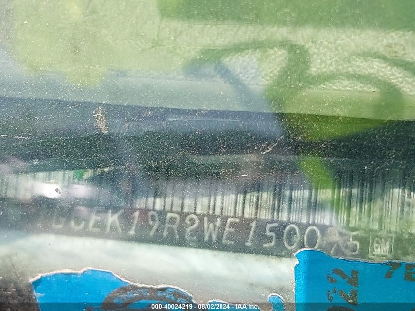 1998 Chevrolet Gmt-400 K1500 VIN: 1GCEK19R2WE150095 Lot: 40024219