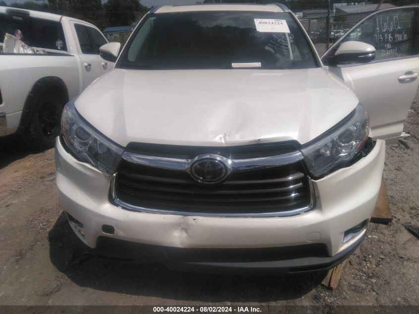 2014 TOYOTA HIGHLANDER LIMITED PLATINUM V6 - 5TDYKRFH1ES012368