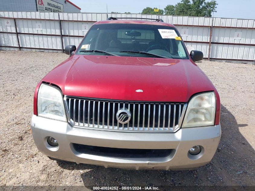 2002 Mercury Mountaineer VIN: 4M2ZU66W52ZJ18662 Lot: 40024252