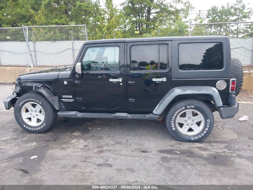 2011 Jeep Wrangler Unlimited Sport VIN: 1J4HA3H13BL586607 Lot: 40024327