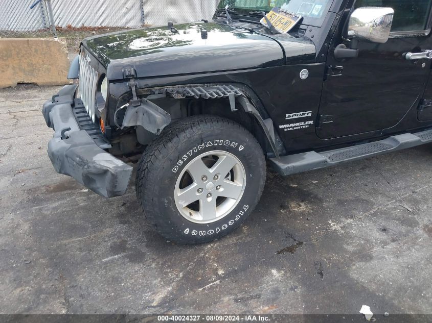 2011 Jeep Wrangler Unlimited Sport VIN: 1J4HA3H13BL586607 Lot: 40024327