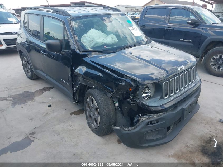 2017 Jeep Renegade Sport Fwd VIN: ZACCJAAB7HPF15826 Lot: 40024332