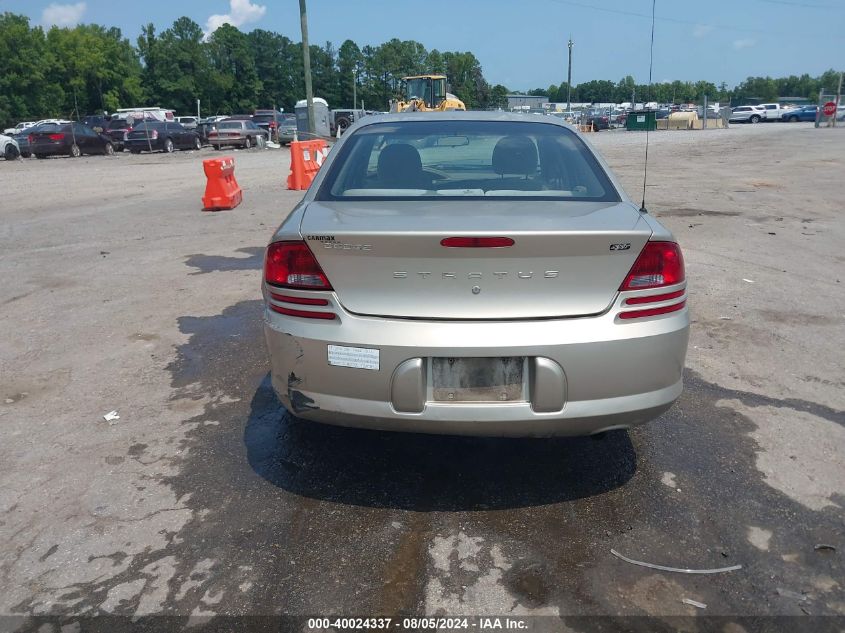 2003 Dodge Stratus Sxt VIN: 1B3AL46X23N602401 Lot: 40024337
