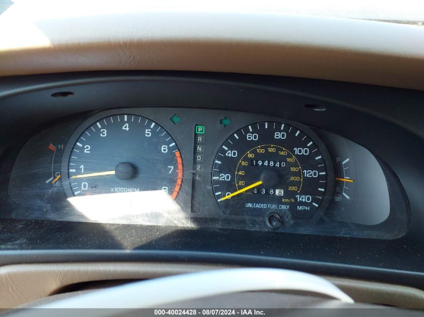 1995 Toyota Camry Le VIN: JT2SK12E7S0307307 Lot: 40024428