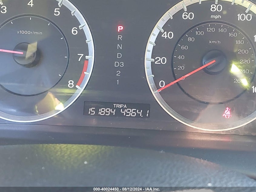 2009 Honda Accord Ex VIN: 1HGCS12739A024678 Lot: 40024450