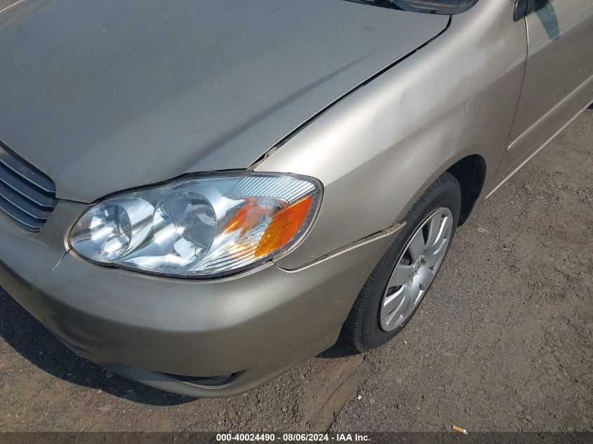 2004 Toyota Corolla Le VIN: 1NXBR38E24Z233095 Lot: 40024490