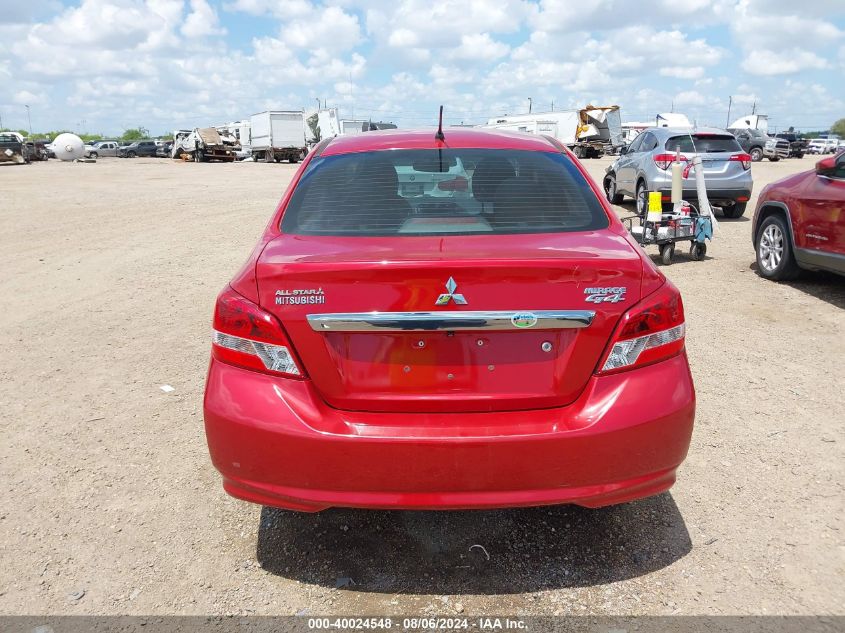 2019 Mitsubishi Mirage G4 Es VIN: ML32F3FJ1KHF13924 Lot: 40024548