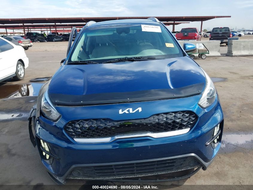 2022 Kia Niro Lxs Se VIN: KNDCB3LC5N5509574 Lot: 40024690