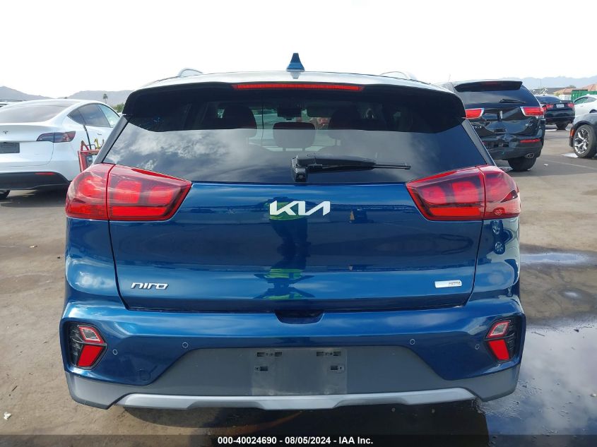 2022 Kia Niro Lxs Se VIN: KNDCB3LC5N5509574 Lot: 40024690