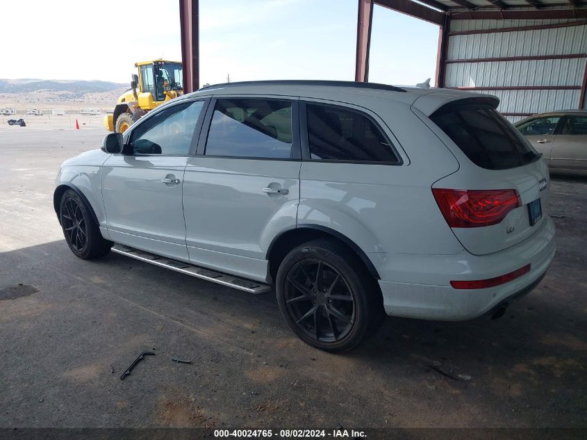 2013 Audi Q7 3.0T S Line Prestige VIN: WA1DGAFE1DD002189 Lot: 40024765