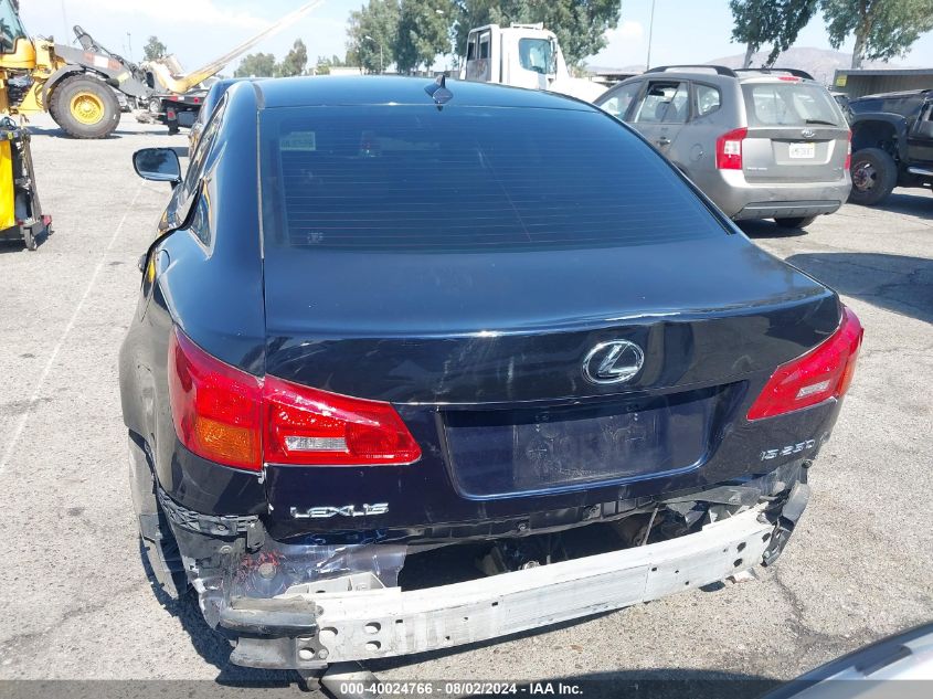 2008 Lexus Is 250 VIN: JTHBK262582076822 Lot: 40024766