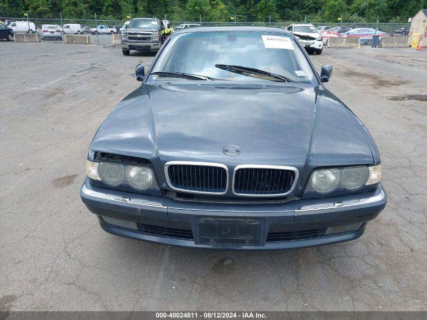 2001 BMW 740Il VIN: WBAGH83401DP26355 Lot: 40024811