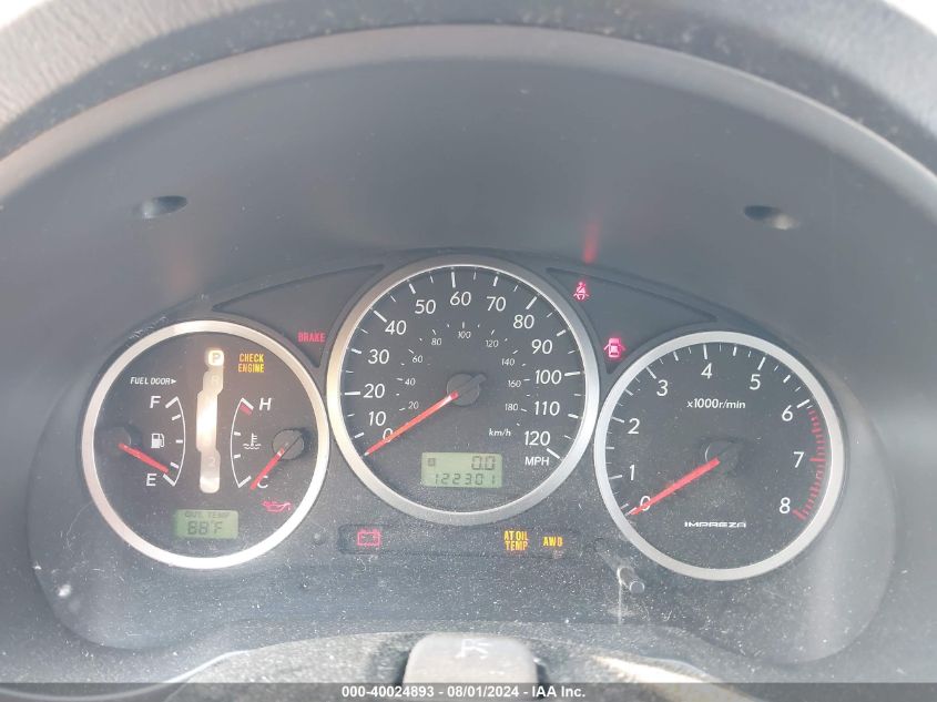 JF1GG68585H810732 | 2005 SUBARU IMPREZA OUTBACK SPORT