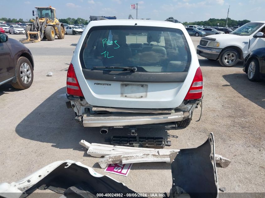 2003 Subaru Forester 2.5Xs VIN: JF1SG65613H706572 Lot: 40024982
