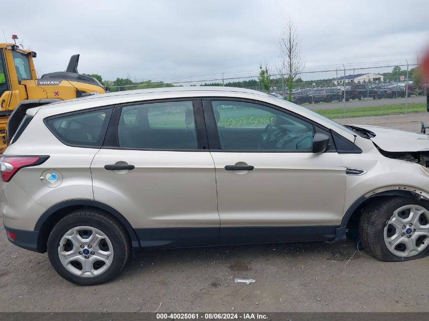 2018 Ford Escape S VIN: 1FMCU0F70JUB37063 Lot: 40025061