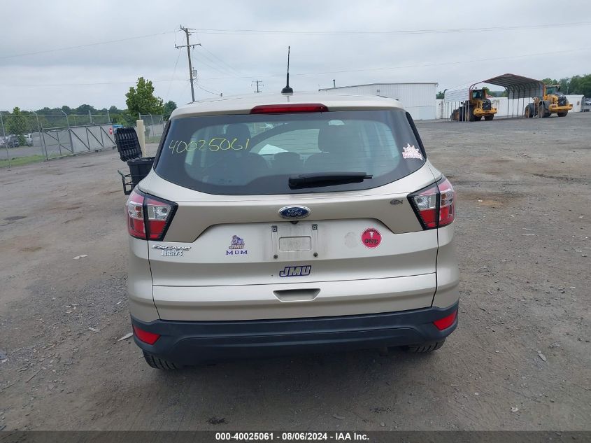 2018 Ford Escape S VIN: 1FMCU0F70JUB37063 Lot: 40025061